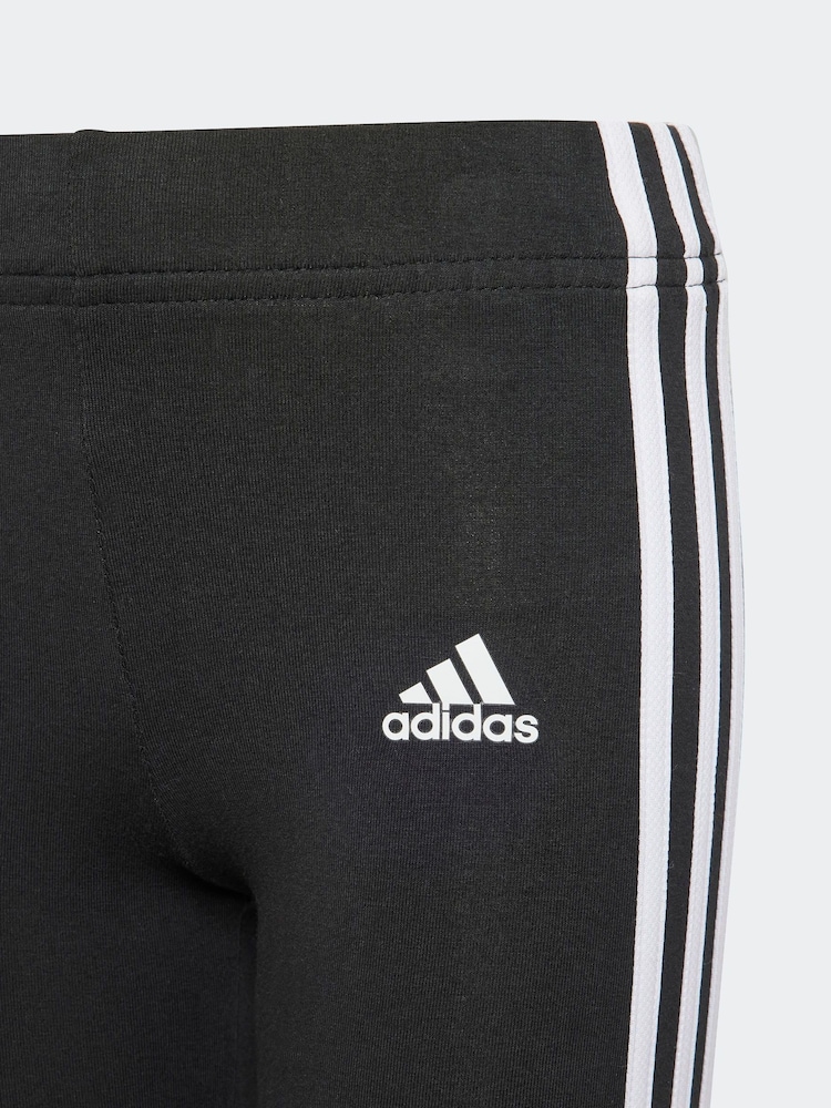adidas Black Kids Sportswear Tiberio 3-Stripes Colorblock Fleece Leggings Set - Image 8 of 8