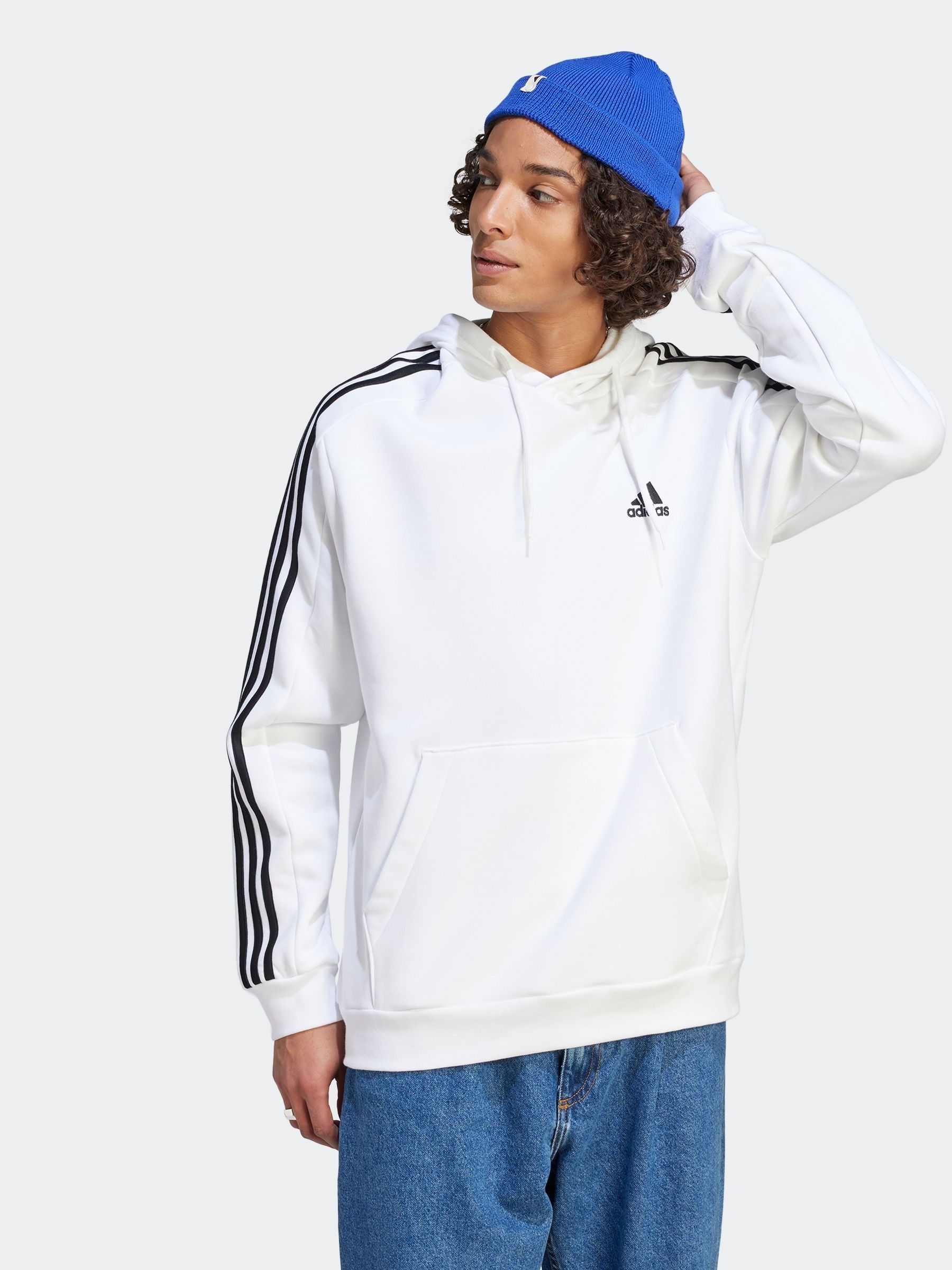 Adidas hoodie white men 2025