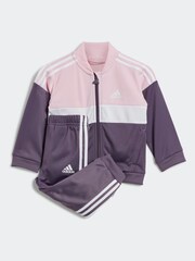 Survêtement adidas Sportswear Tiberio 3 bandes color block brillant - Image 1 of 4