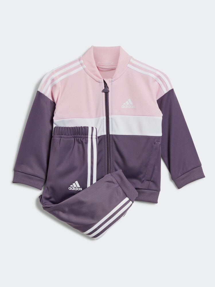 Survêtement adidas Sportswear Tiberio 3 bandes color block brillant - Image 1 of 4