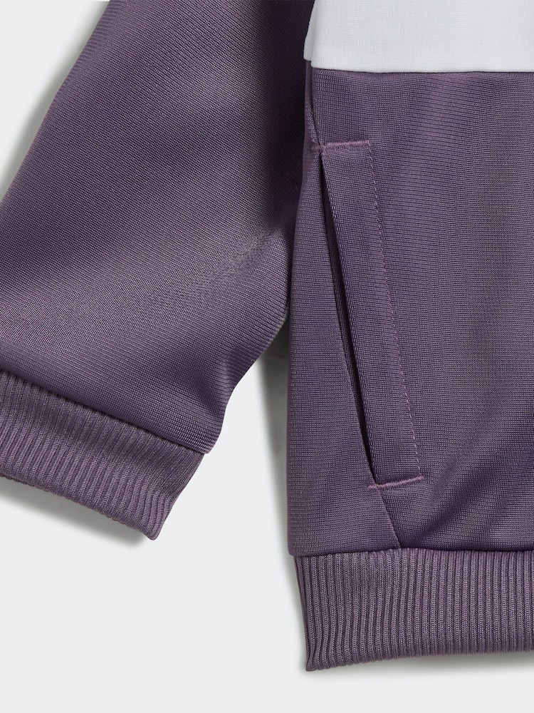 Survêtement adidas Sportswear Tiberio 3 bandes color block brillant - Image 3 of 4
