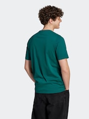 adidas Green Essentials Single Jersey Embroidered Small Logo 100% Cotton T-Shirt - Image 4 of 7