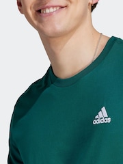 adidas Green Essentials Single Jersey Embroidered Small Logo 100% Cotton T-Shirt - Image 5 of 7