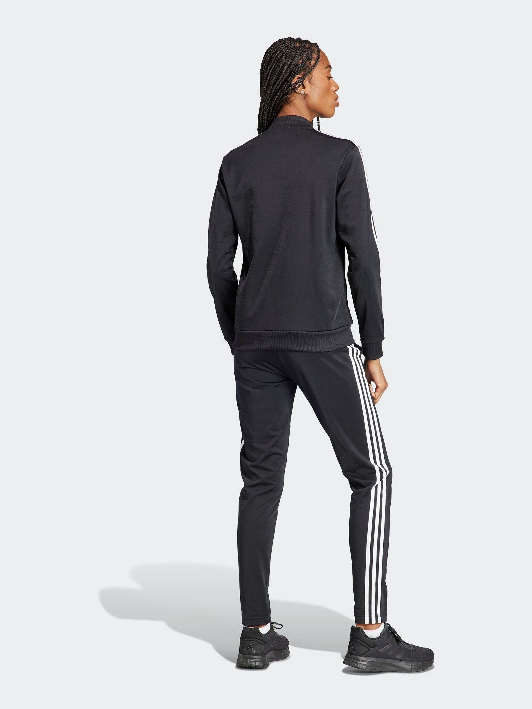 Buy adidas Black 3 Stripe Essentials Tracksuit from Next USA