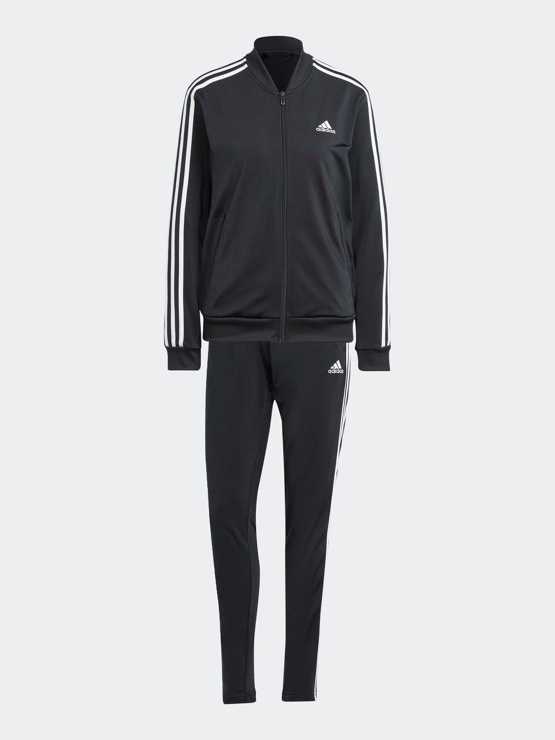 Grey black adidas tracksuit outlet