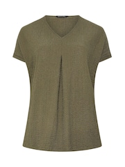 Evans Green Grown On Sleeve Pleated Swing Top - Image 5 of 5