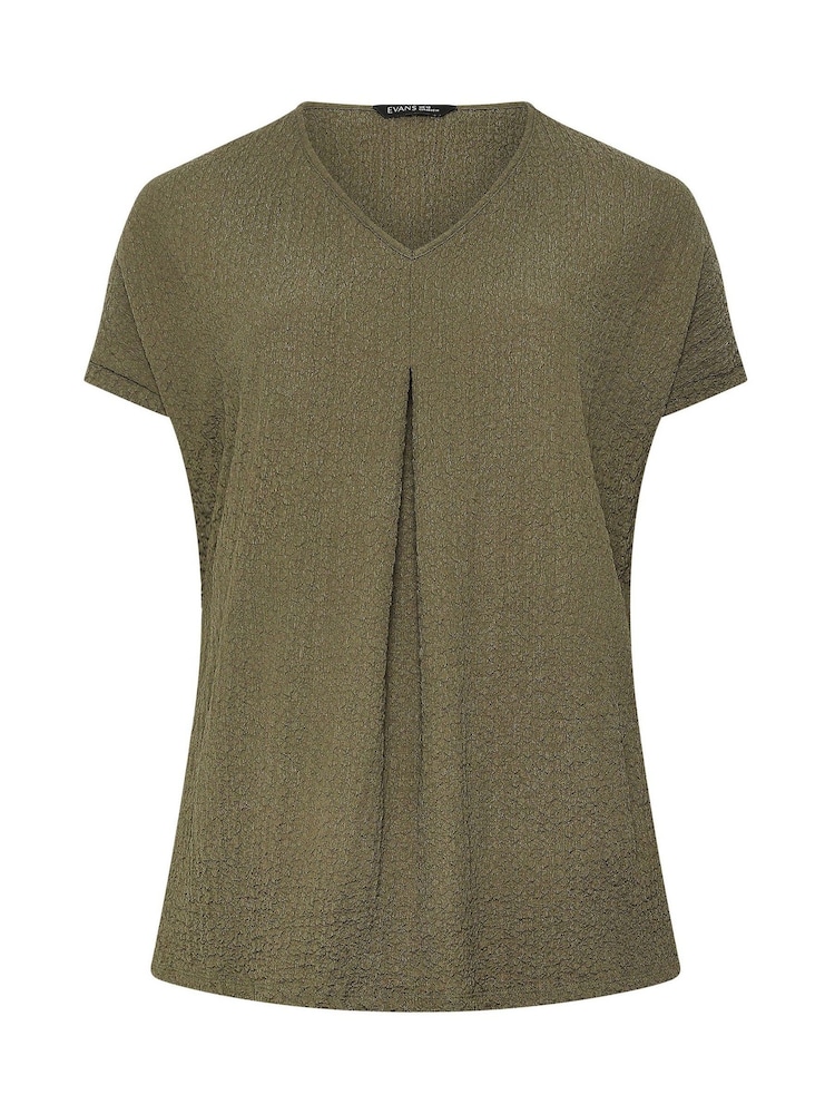 Evans Green Grown On Sleeve Pleated Swing Top - Image 5 of 5