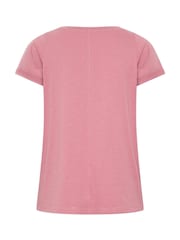Ροζ - Evans Slub Jersey Κοντομάνικο μπλουζάκι - Εικόνα 7 από 7