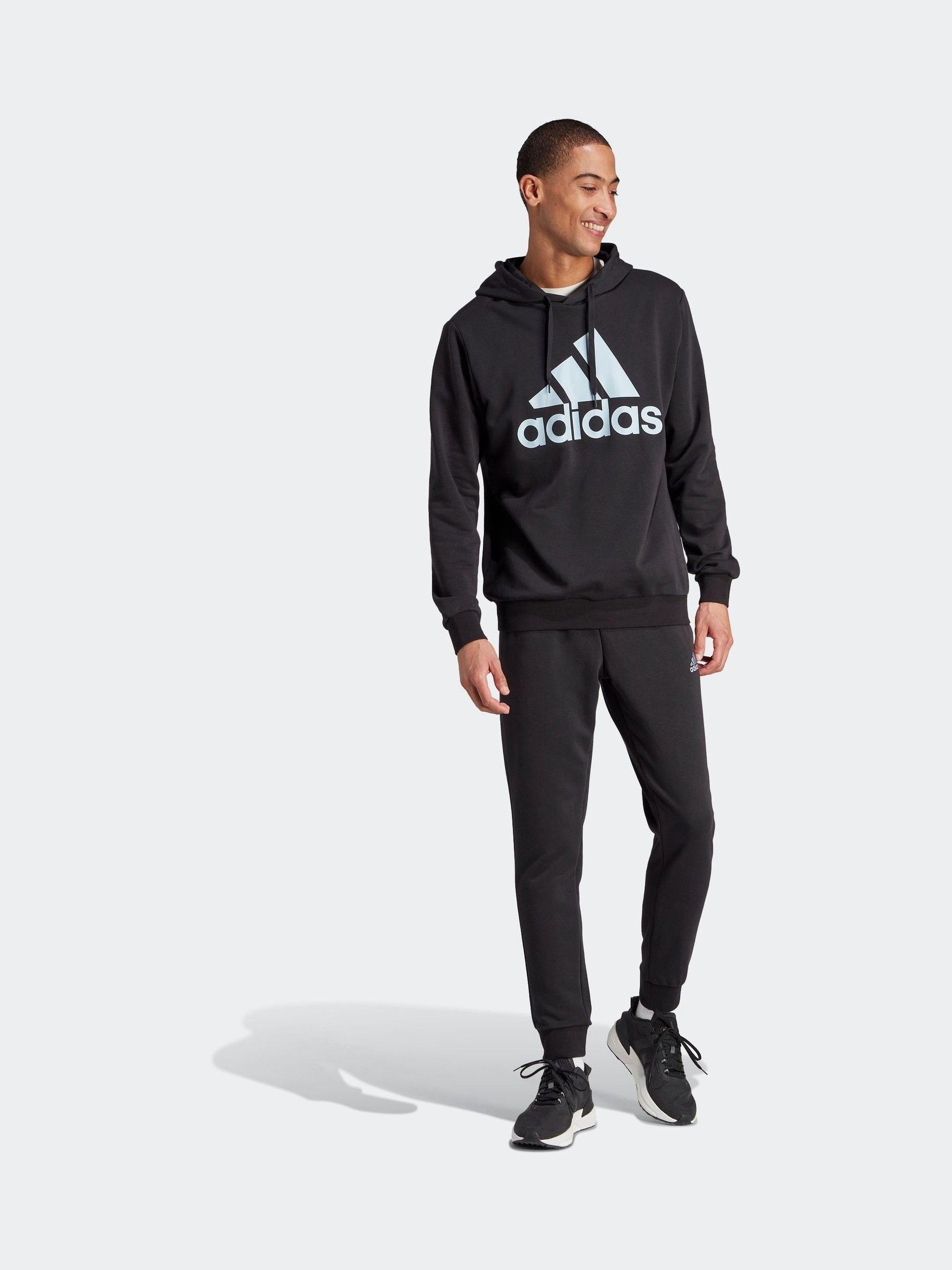 Buy adidas Black Sportswear Big Logo Terry Tracksuit from Next Luxembourg