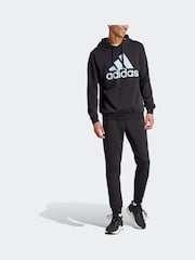 adidas Black Sportswear Big Logo Terry Tracksuit - Image 4 of 8