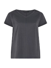 Γκρι - Evans Slub Jersey Κοντομάνικο μπλουζάκι - Εικόνα 5 από 6