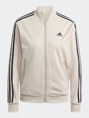 adidas Light Brown 3 Stripe Essentials Tracksuit - Image 8 of 10