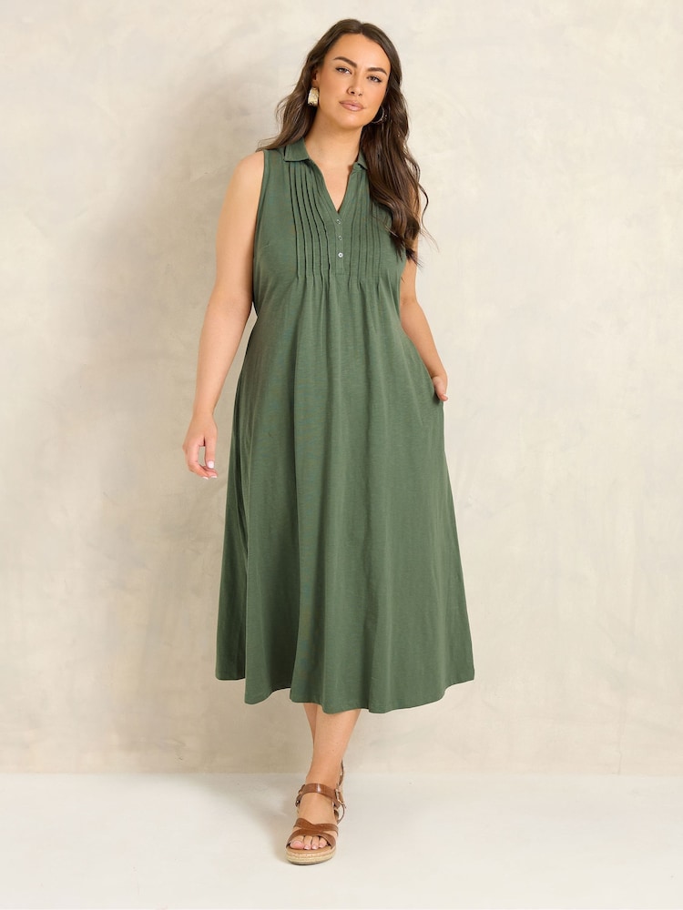 Evans Green Henley Dress - Image 2 of 5
