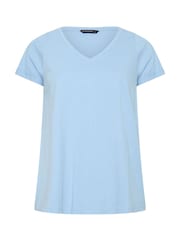 Μπλε - Evans Slub Jersey Κοντομάνικο μπλουζάκι - Εικόνα 5 από 6