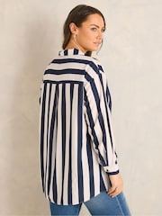 Evans Blue Stripe Airflow Shirt - Image 3 of 5