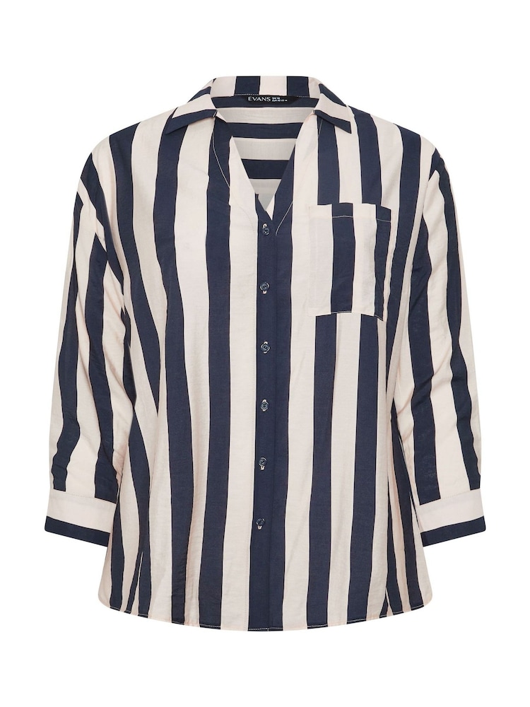 Evans Blue Stripe Airflow Shirt - Image 5 of 5