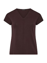 Evans Brown V-Neck Knitted Top - Image 5 of 5
