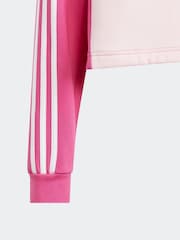 rožnata/črna - Adidas Otroška športna oblačila Tiberio 3-črtast; progast Colorblock Fleece Leggings Set - Slika 11 iz 12