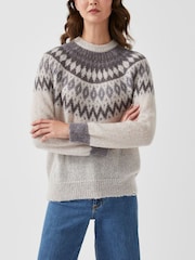 Radley London Brushed Fair Isle Pattern Yoke Jumper - Image 1 of 6