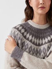 Radley London Brushed Fair Isle Pattern Yoke Jumper - Image 4 of 6