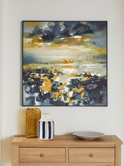 Yellow/Black Artist Collection by Scott Naismith Framed Canvas Wall Art - Image 2 of 7