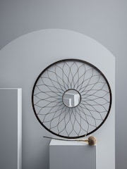 Libra Interiors Bronze Iconic Wall Art With Convex Mirror - Image 1 of 3