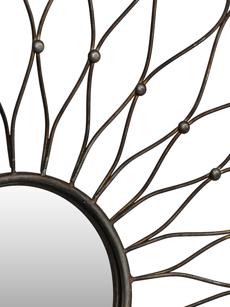 Libra Interiors Bronze Iconic Wall Art With Convex Mirror - Image 3 of 3