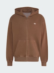 adidas Originals Trefoil Essentials жуылған толық сыдырмалы бос Худи - 5суретінің 5 суреті