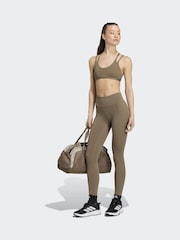 adidas Cream Optime Workout Strappy Light Support Bra - Image 4 of 7
