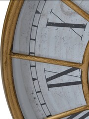 Libra Gold Ornate Clock With Marble Face And Moving Cogs - Image 4 of 4