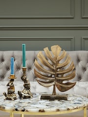 Libra Gold Stylish Monstera Leaf Sculpture - Image 1 of 2
