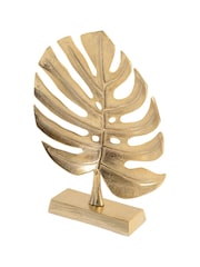 Libra Gold Stylish Monstera Leaf Sculpture - Image 2 of 2