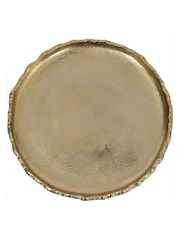 Libra Bronze Striking Platter With Gold Surface - Image 2 of 4