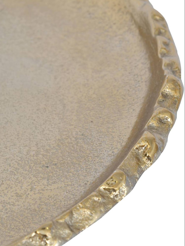 Libra Bronze Striking Platter With Gold Surface - Image 4 of 4