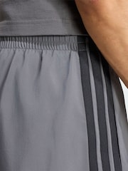 adidas Grey Essentials 3-Stripes Chelsea Lite Woven Shorts - Image 3 of 5