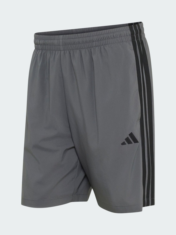adidas Grey Essentials 3-Stripes Chelsea Lite Woven Shorts - Image 5 of 5 adidas Grey Essentials 3-Stripes Chelsea Lite Woven Shorts - Image 5 of 5