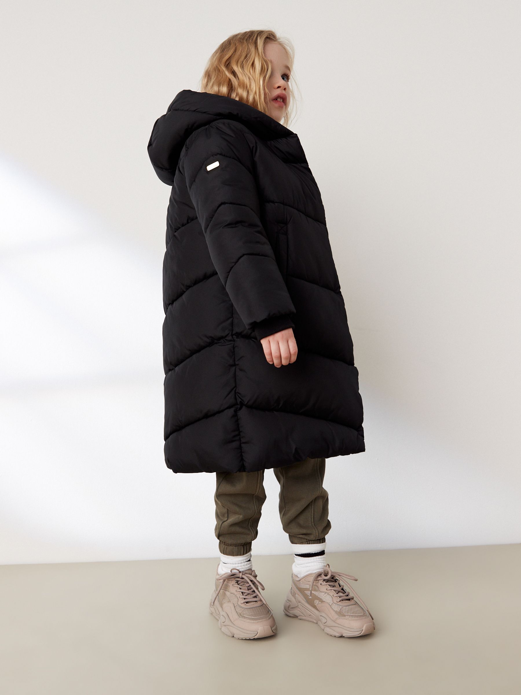 Buy Black Longer Length Shower Resistant Faux Fur Lined Hooded Padded Coat 3 16yrs from the Next UK online shop