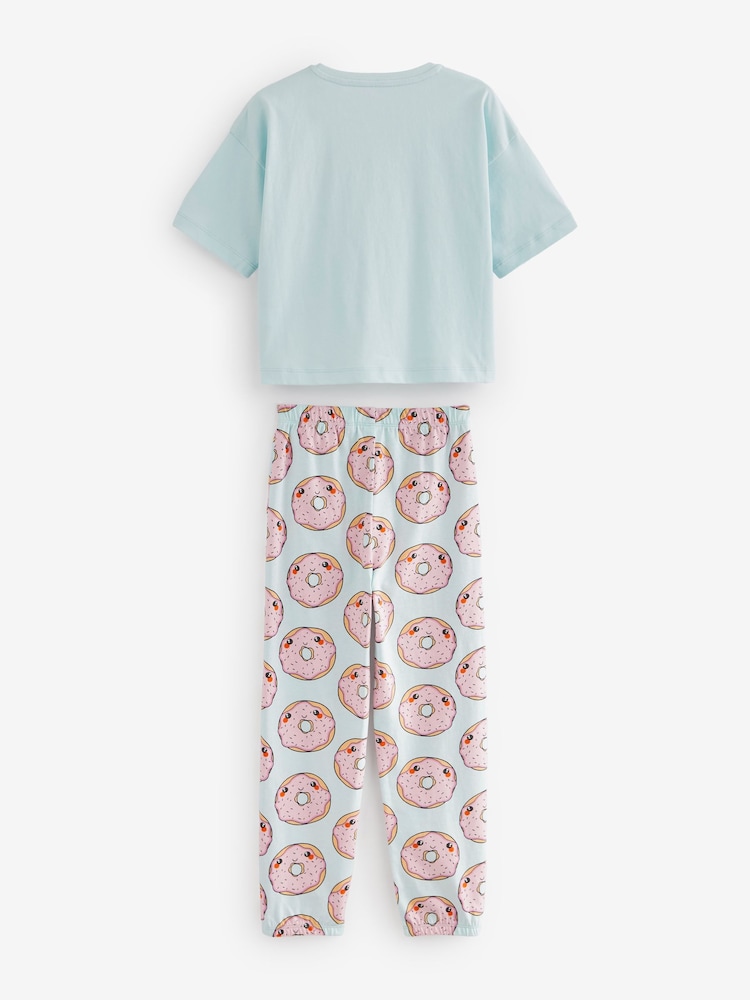 Avokado/Bubble Tea/Donut - Pyjamas mit Jogginghosen 3er-Pack (3–16 J.) - Bild 2 von 2