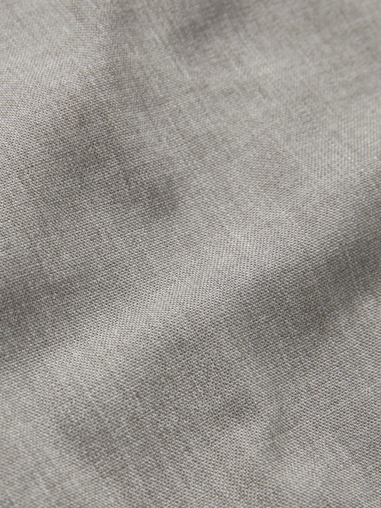 Grey Marl Regular Fit Easy Iron Button Down Oxford Shirt - Image 8 of 8