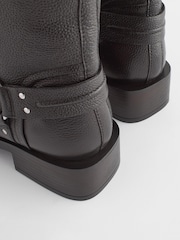 Black Forever Comfort® Gaucho Biker Ankle Boots - Image 6 of 7