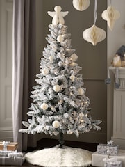 10 Pack White Paper Christmas Baubles - Image 6 of 6