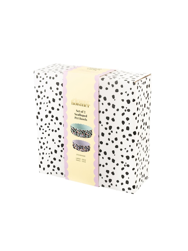 Eleanor Bowmer Set of 2 Leopard Pet Bowl Set - Image 3 of 3 Eleanor Bowmer Set of 2 Leopard Pet Bowl Set - Image 3 of 3