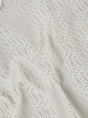 Neutral Brown Geometric Slim Fit Trimmed Shirt - Image 2 of 3