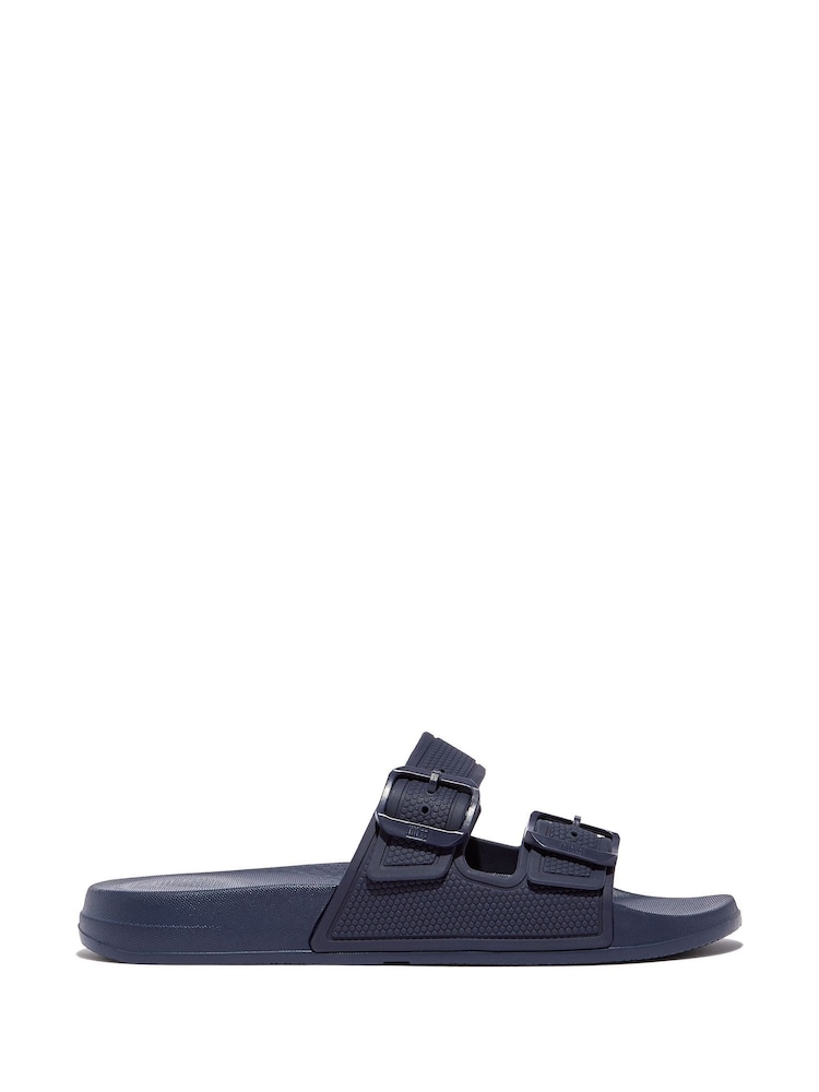 FitFlop Iqushion Two-Bar Buckle Slide Sandals - Image 1 of 4