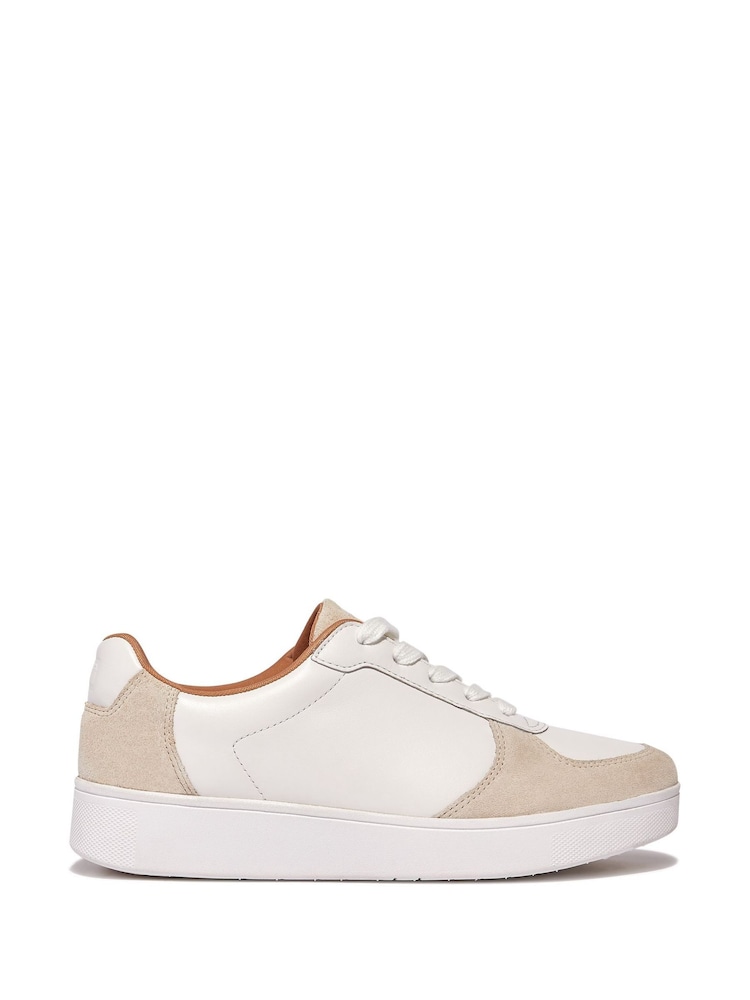 FitFlop Rally Leather/Suede Panel Trainers - Image 1 of 4