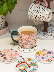 Eleanor Bowmer Set of 4 Ceramic Coasters - Image 1 of 4