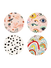 Eleanor Bowmer Set of 4 Ceramic Coasters - Image 2 of 4