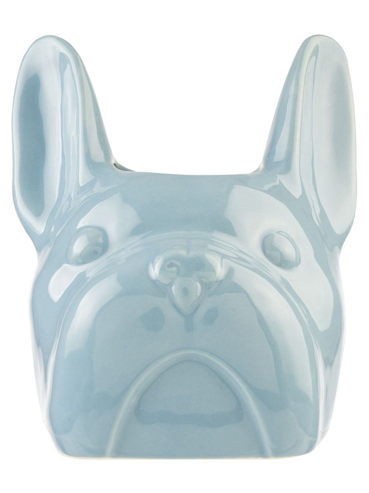 Eleanor Bowmer Light Blue Frank Dog Planter - Image 2 of 4
