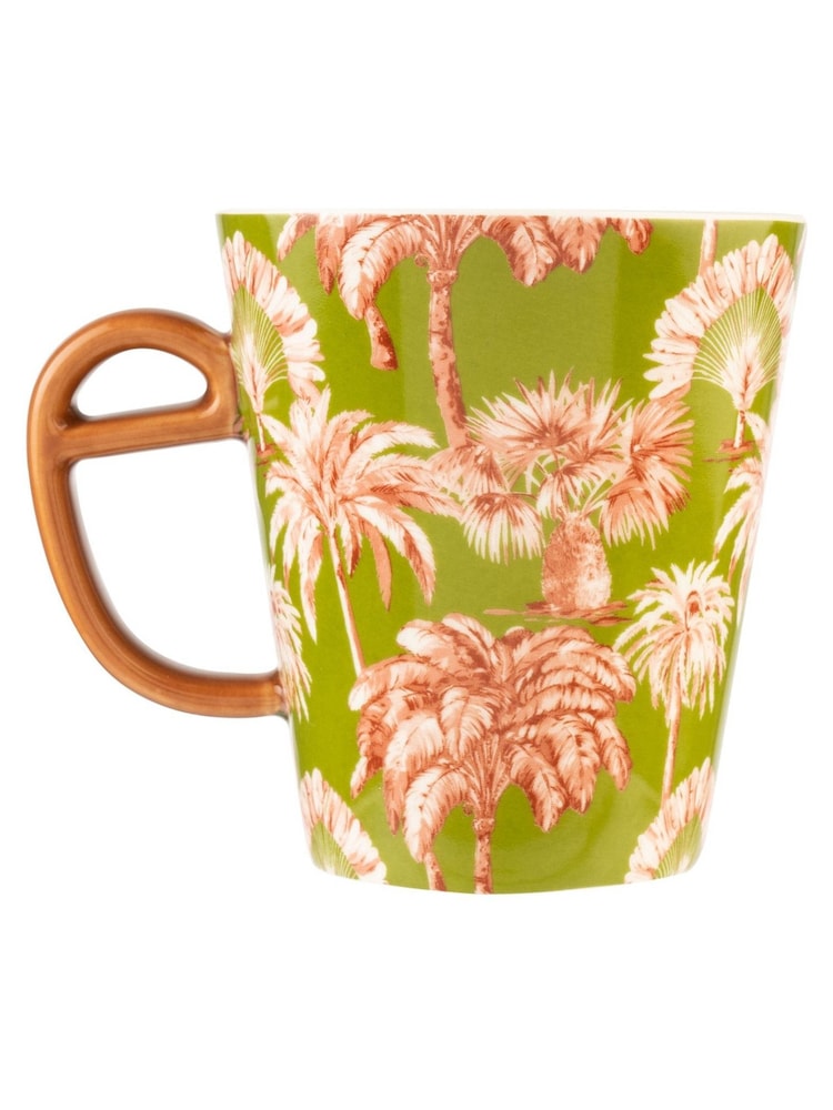 Eleanor Bowmer Khaki Green Palm Tall Mug - Image 1 of 3