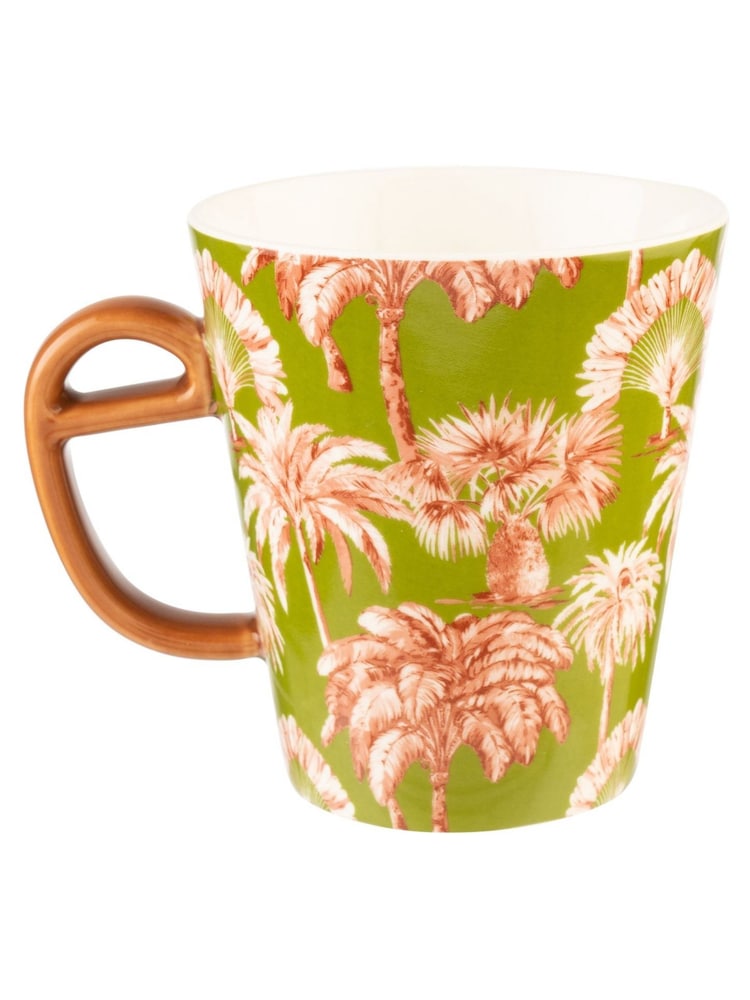 Eleanor Bowmer Khaki Green Palm Tall Mug - Image 2 of 3
